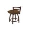 Holland Bar Stool Co 18" Low Back Swivel Vanity Stool, Bronze Finish, Rein Thatch Seat 41118BZ026 - alternate 3
